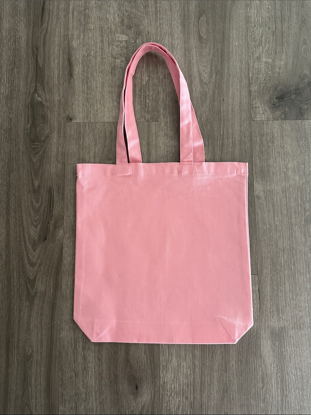 🆕 Pink Canvas Tote Bag - Women's Everyday Shoulder Bag - Picture 3 of 5